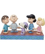 Enesco Jim Shore Peanuts Gang in Christmas PJ&#39;s Figurine NEW NIB - $2,395.52 MXN