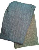 Men&#39;s Trousers Classic 54 d6 Pure Wool Cool Summer Vintage Blue Grey Checked - £44.26 GBP