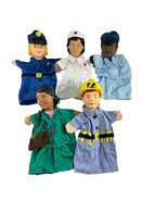 Vintage Lot of 5 Puppets Community Helpers First Responders Teachers Day... - £31.31 GBP