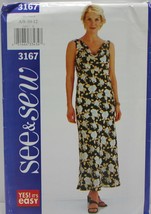 Butterick See and Sew Sewing Pattern 3167 Misses Petite Dress Size 8 10 12 - £5.39 GBP