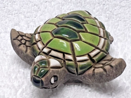 Older Artesania Rinconada Uruguay Happy Shades of Green Turtle Figurine 3&quot; - €22,64 EUR