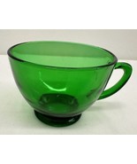 Vintage Anchor Hocking Forest Green Glass Punch Cup 3 1/4” Diameter - $5.01