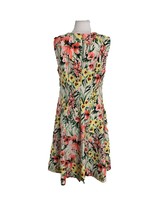 Tommy Hilfiger Womens Dress Size 10 Sleeveless Peach Green Floral A Line... - $34.65