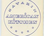 Dulles Airport Savarin American Kitchen Restaurant Menu Chantilly Virgin... - £38.10 GBP