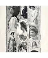Stage Favorite Actresses Victorian Era Theater 1906 Photo Plate Printing... - €21,31 EUR