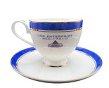 SDCC 2022 Star Trek USS Enterprise D Tea Cup Saucer Set Replica Prop Com... - $58.99