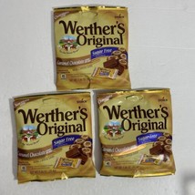 Werther&#39;s Original Sugar Free Caramel Chocolate Hard Candies 1.46oz Bag (3 Bags) - £7.89 GBP