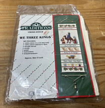 Traditions We Three Kings Cross Stitch Bell Pull Kit, NIP - $9.89