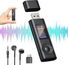 Digital Voice Recorder 64Gb Usb Voice Activated Audio Recorder Small And - $38.99