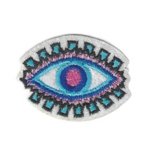 EVIL EYE IRON ON PATCH 1.6&quot; Small Colorful Embroidered Protection Symbol... - £5.55 GBP