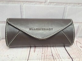 Ellen Tracy Large Eyeglasses Sunglasses Leather Suede Hard Case - $14.04