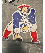 NEW ENGLAND PATRIOTS Men&#39;s Nike Heather Gray Logo Pullover Hoodie NWT - $67.72 CAD