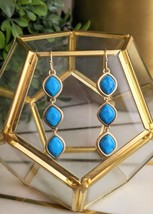 Spartina 449 women's naia linear drop earrings in Turquoise - size One Size - $39.60