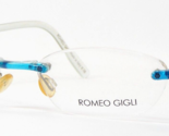 Romeo Gigli RG201 8IA Blau Blaugrün/Klar Unique Selten Brille 50-18-135m... - $137.14