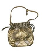 Vintage Samir Purse Handbag Leather Metallic Coin Bucket Bag  1990s  Mad... - £36.03 GBP