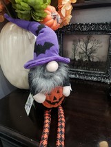 New Halloween Gnome Witch Hat Pumpkin Doll Tabletop Home Decor 25&quot; - £22.15 GBP