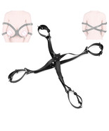Lingerie Bra Harness Bondage Gear Restraint Fetish With Handcuffs - $26.00