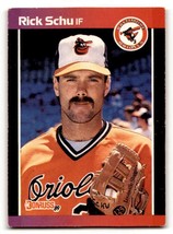 1989 Donruss #406 Rick Schu    Baltimore Orioles Baseball Cards EX/NM ID:58488 - £1.35 GBP