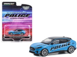 2022 Ford Mustang Mach-E Police Blue with Black Top &quot;All-Electric Pilot Program  - $17.56