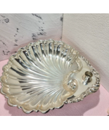silver plate shell bowl with candle holder by Crescent  12x12 inch - $884.36 MXN