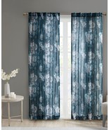 Madison Park Floral Sheer Window Panel Size 50 X 84 Color Navy - £35.30 GBP