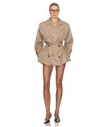 2026 NEW AUTH Helsa Short Bubble Hem Trench in Mid Length $538 - $265.00