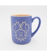 Disney Parks Carved Minnie Mouse Periwinkle Matte Finish Textured Coffee... - £12.57 GBP