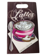 Disney Lattes With Character Cheshire Cat Pin Alice Wonderland Limited L... - £48.53 GBP