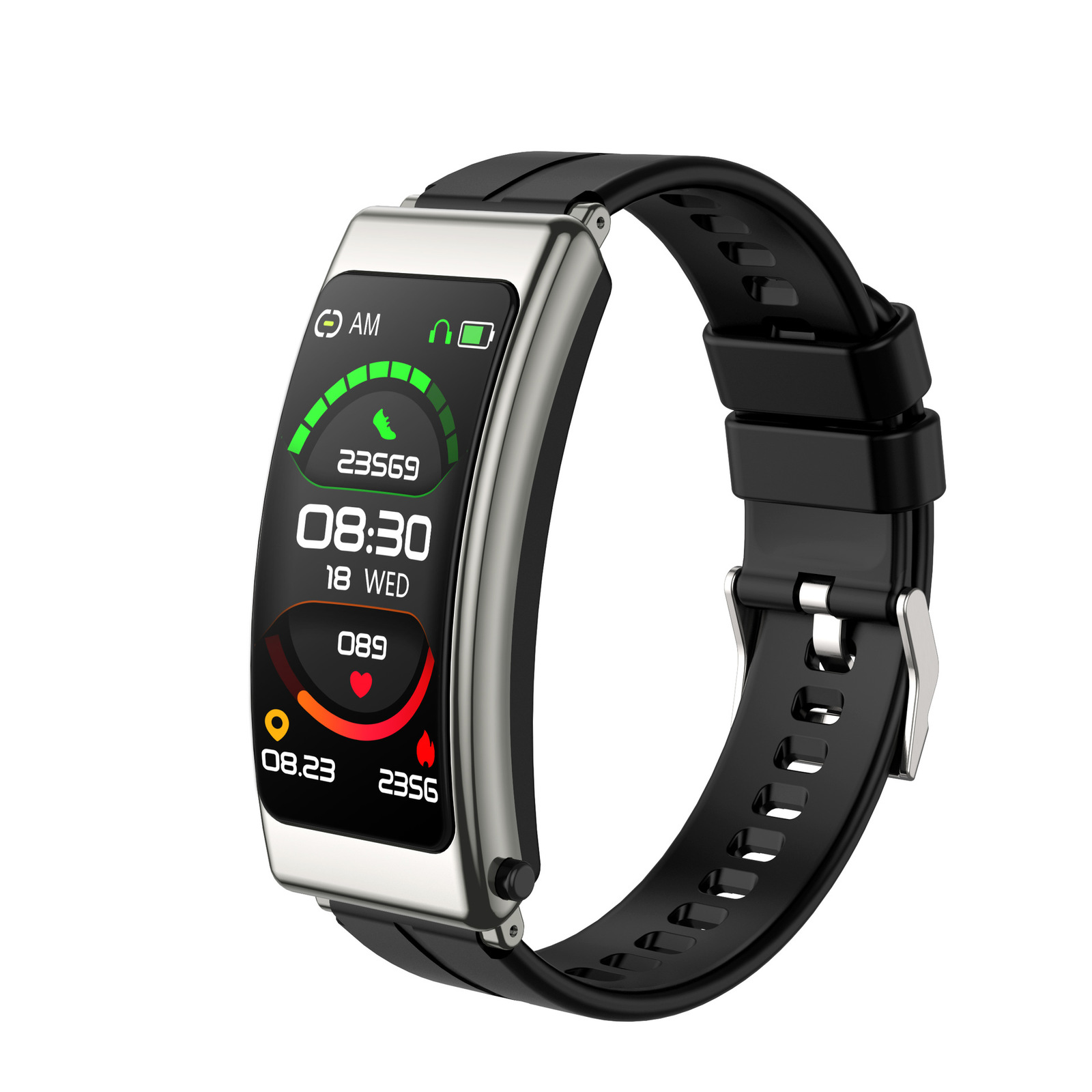 K13 Smart Bracelet Headset 2 in 1 Bluetooth Call Heart Rate Blood Oxygen Sleep E