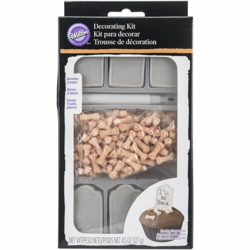 Primary image for Graveyard Tombstone 12 Ct Icing Decoration Kit Bone Sprinkles Wilton