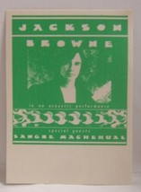 JACKSON BROWNE - VINTAGE ORIGINAL CLOTH CONCERT TOUR BACKSTAGE PASS **LA... - £7.82 GBP