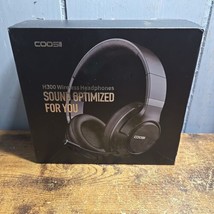 COOSII H300 Wireless Headphones Bluetooth with Microphone, Over Ear Black  - £10.89 GBP