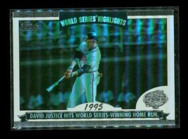 2004 Topps World Highlights Prism Baseball Card WS-DJ David Justice Braves - £10.07 GBP
