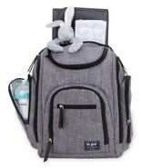 BB Gear Diaper Bag Backpack w/ Changing Pad &amp; Insulated Side Pocket - Gray - $32.66