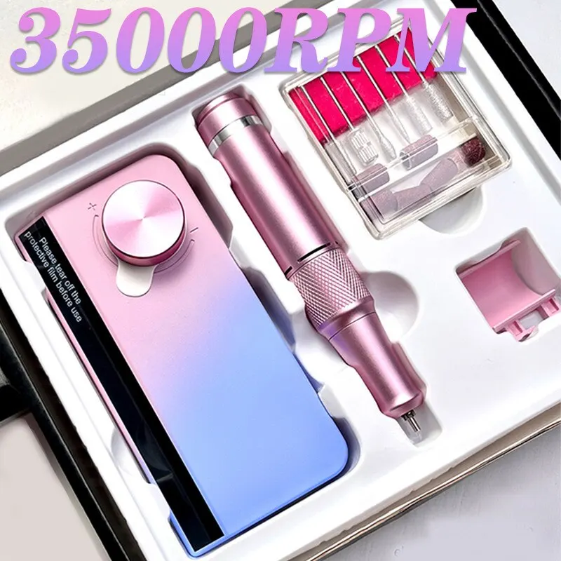 Electric nail drill manicure machine with pause mode electric nail file nail sander for thumb200