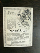 Vintage 1912 Pears Soap Natural Flesh Tints Full Page Original Ad - $6.64