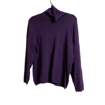 Chicos Womens Size 3 XL Purple Pullover Turtleneck Long Sleeve Sweater - £12.37 GBP