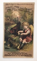 Dr. Radcliffe&#39;s Great Remedy Trade Card Victorian Quack Medicine c. 1880&#39;s - $30.00