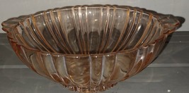 Anchor Hocking Old Cafe Pink Depression Bowl Tab Handles - $14.99
