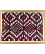 Egyptian Tapestry Woven Geometric Fabric Embroidery Detail Postcard - £3.74 GBP