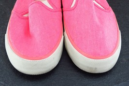 American Eagle Outfitters Women Sz 7 M Pink Flat Fabric Shoes - £13.39 GBP
