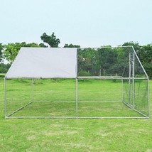 13 x 13 Feet Walk-in Chicken Coop with Waterproof Cover for Outdoor Backyard Far - $916.35 CAD