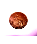 1905 Great Britain One Penny King Edwardvs Vll Large Cent England bronze... - $130.77 MXN