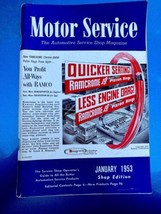 1953 Jan, MOTOR SERVICE Magazine for Auto Service Shop Operators VINTAGE - $19.75
