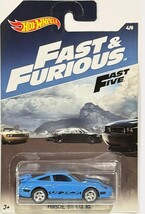 Blue PORSCHE 911 GT3 RS Custom Hot Wheels &quot;Fast &amp; Furious&quot; w/ RR Wheel Swap - $70.63