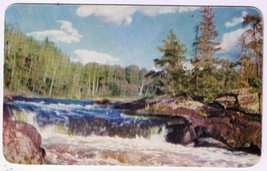 Ontario Postcard Vermilion Bay 4C&#39;s Blue Lake Northland Waterfall - $2.16