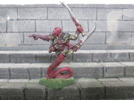 chaos slaanesh realms of chaos champion snake tail metal painted warhammer - $25.95