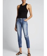 Moussy Vintage Kenwood Skinny Jeans In Blue Distressed $350, Sz 24, NWT! - $148.49