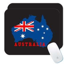 AUSTRALIA Map : Gift Mousepad Australian Aussie Flag Expat Pride Country Souveni - £10.21 GBP