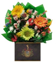 Golf Crest Gift Box with Hard Candy Bouquet - Great as a Birthday, Father&#39;s Day  - £35.43 GBP